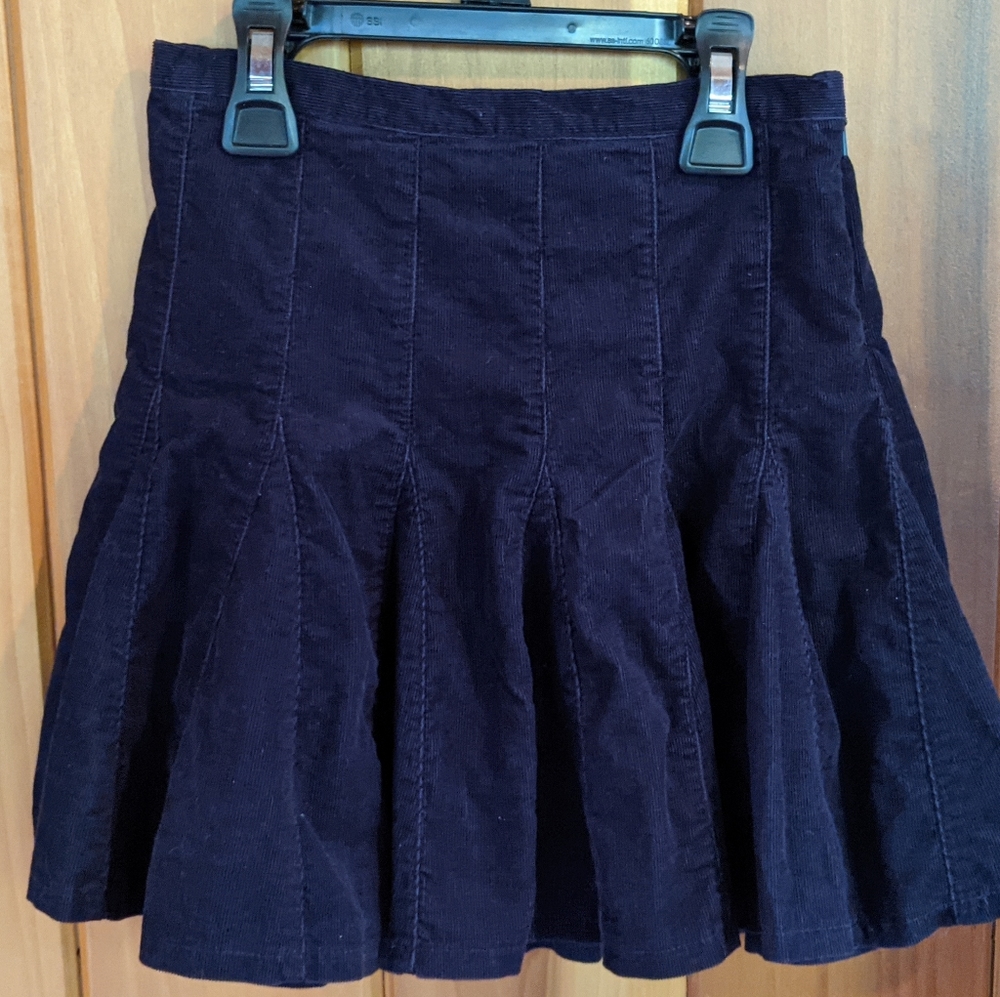 Girls Ralph Lauren navy blue corduroy skirt